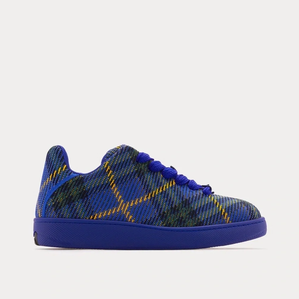 Burberry Checkered Knitted Men’s Sneakers - Picture 2 of 5